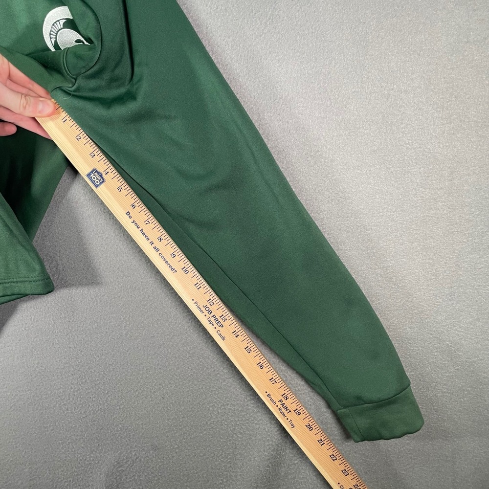 Michigan State Spartans Champion 1/4 Zip Pullover Mens M Green NCAA Sweatshirt - Picture 6 of 9